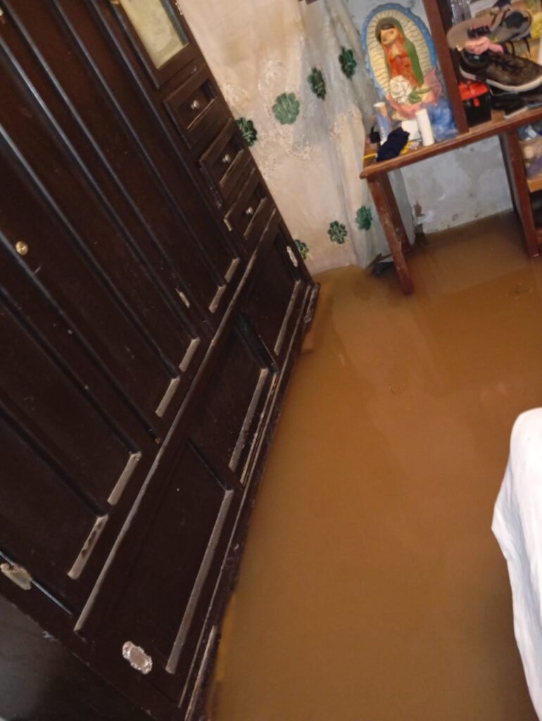 Familias de San Marcial no durmieron tras lluvias del 16 de septiembre