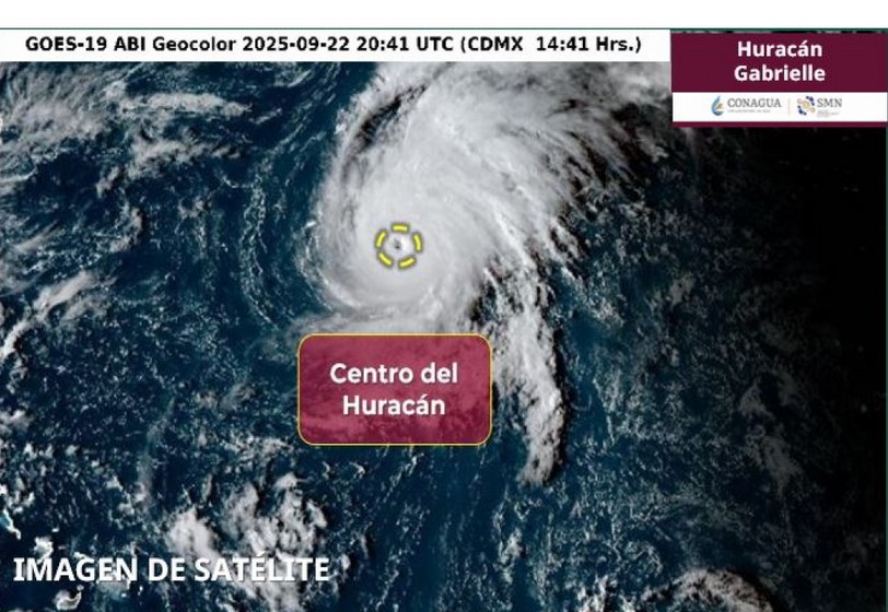 Huracán Gabrielle se intensifica y alcanza la categoría 4 en el Atlántico