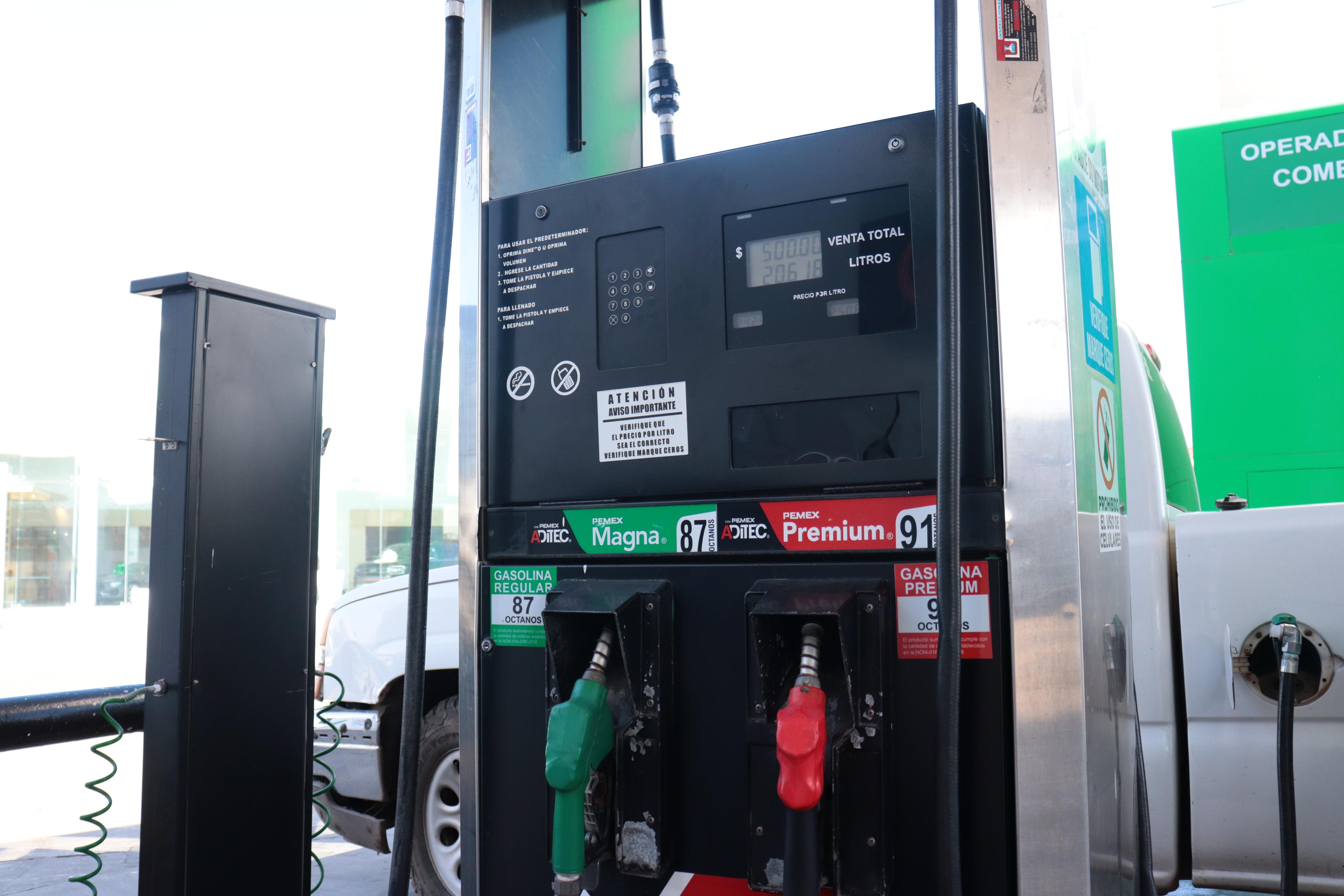 Estación de servicio de gasolinera en México