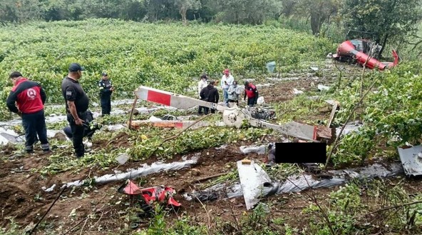 Se desploma helicóptero en Edomex; reportan al menos 2 personas sin vida