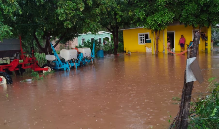 Hogar inundada