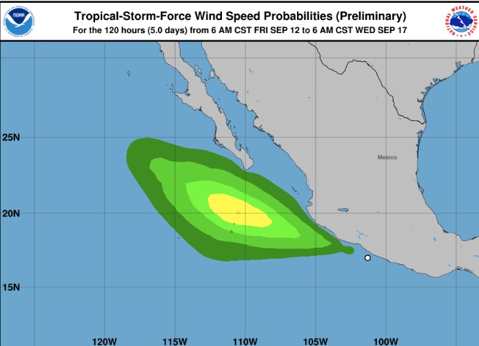 La tormenta “Mario” se activa frente a Guerrero