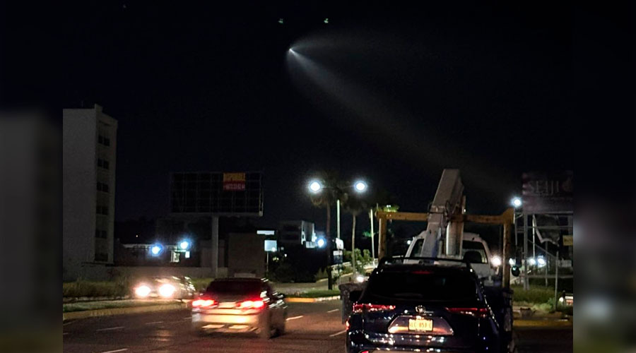 El cohete fue visto desde distintos puntos del estado, incluyendo Culiacán