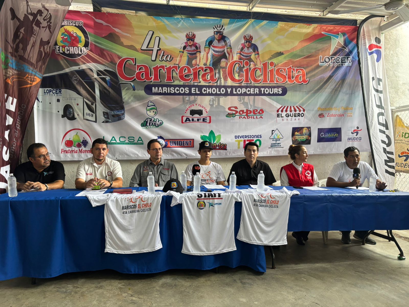 Anuncio de la carrera ciclista “Marisco El Cholo”.