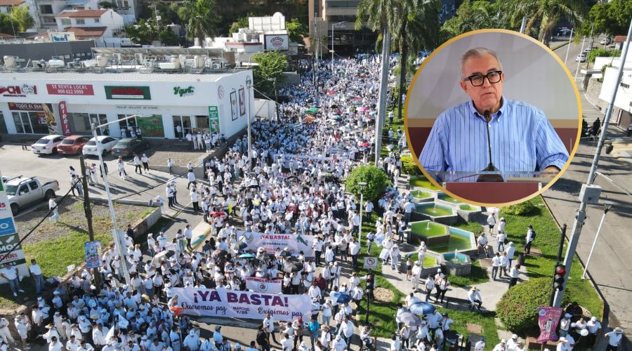 Rocha Moya, marcha en Culiacán