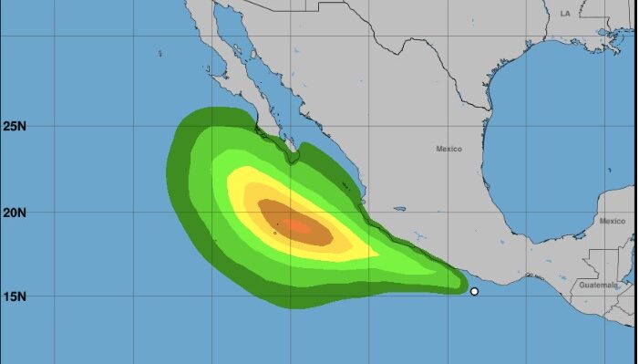 Se forma la depresión tropical Trece-E frente a Guerrero