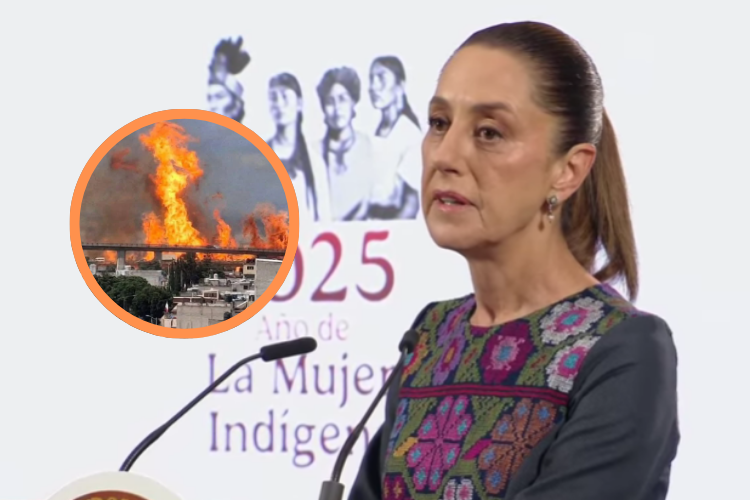 Sheinbaum lamenta accidente en CDXM donde explotó una pipa de gas