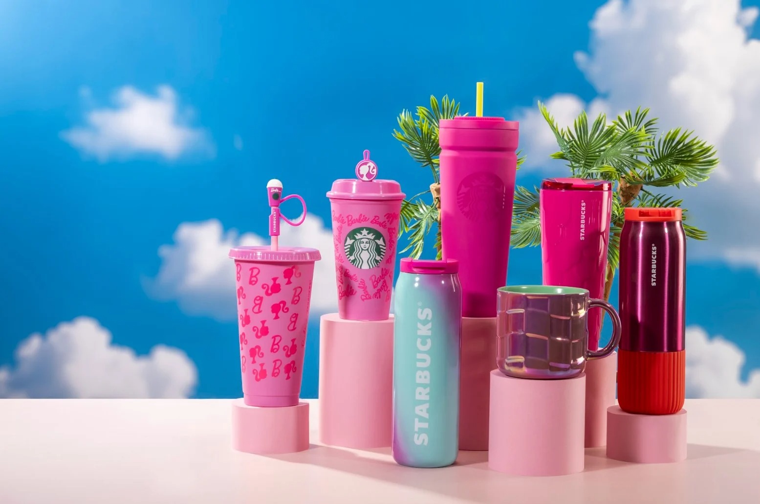 Colección de Starbucks x Barbie.