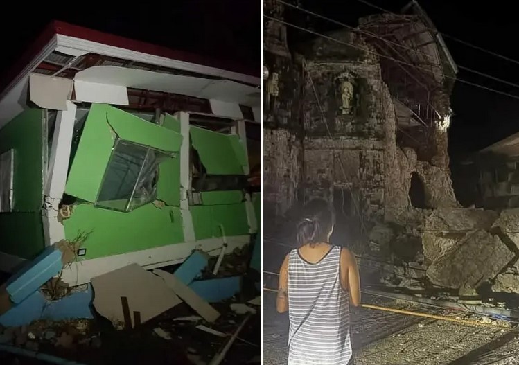 Terremoto de magnitud 6.9 sacude a Filipinas; reportan 8 muertos y múltiples daños materiales