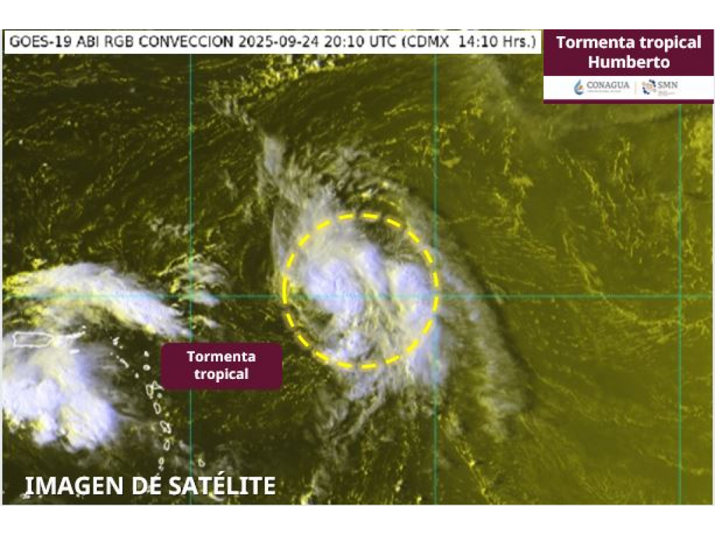 Atlántico activo: se forma la tormenta tropical Humberto lejos de las costas mexicanas