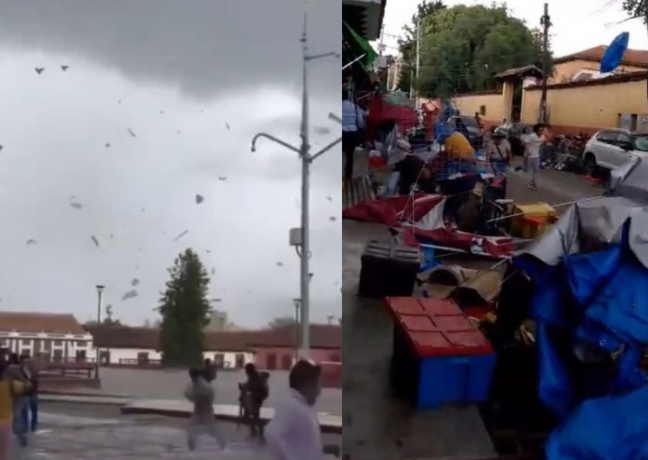 VIDEO: Tornados tipo “culebra” causan pánico y severos daños en San Cristóbal de las Casas, Chiapas