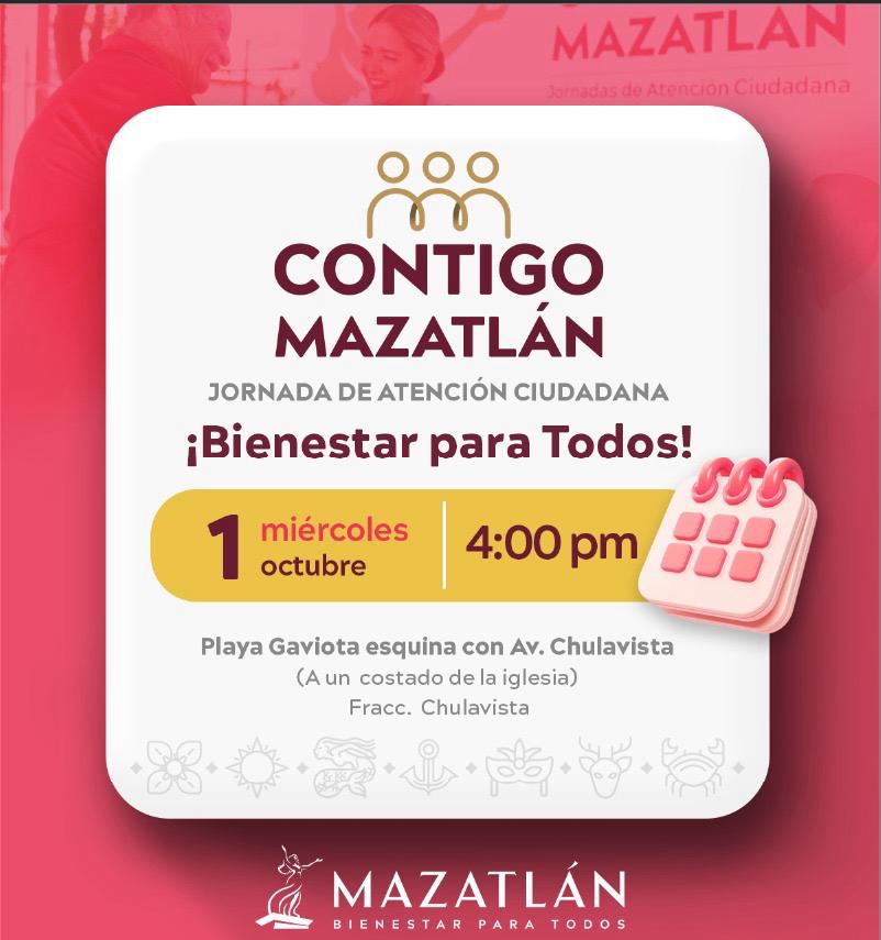 Vecinos del fraccionamiento Chulavista recibirán a funcionarios con el programa “Contigo Mazatlán”