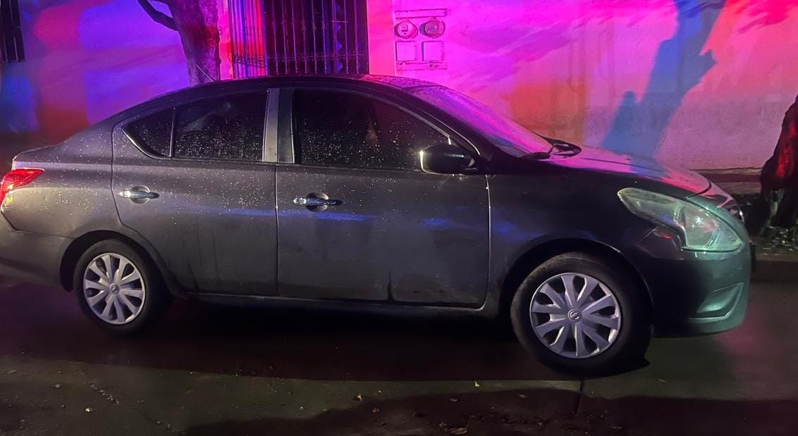 Vehículo recuperado por las autoridades.