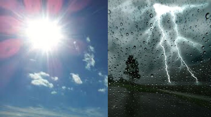 Edición: sol ardiente y cielo nublado