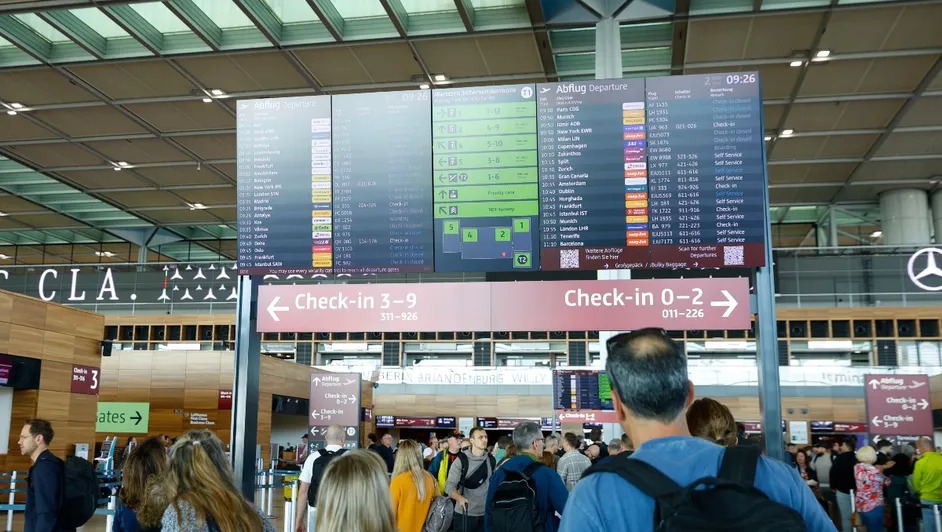 Cierbataque en aeropuertos de europa