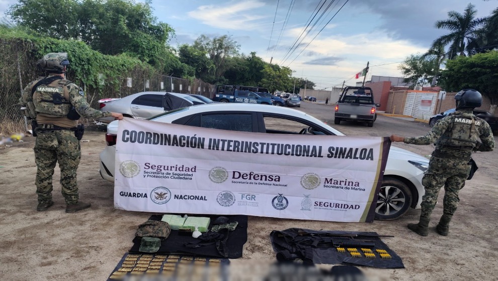 Autoridades del orden federal en la ciudad de Culiacán.