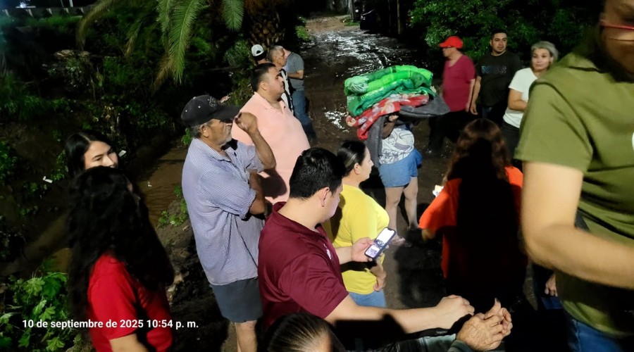 Familias afectadas tras inundaciones en Sinaloa