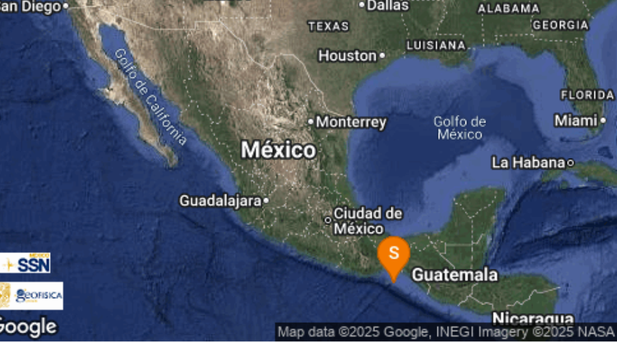 Temblor en Oaxaca.