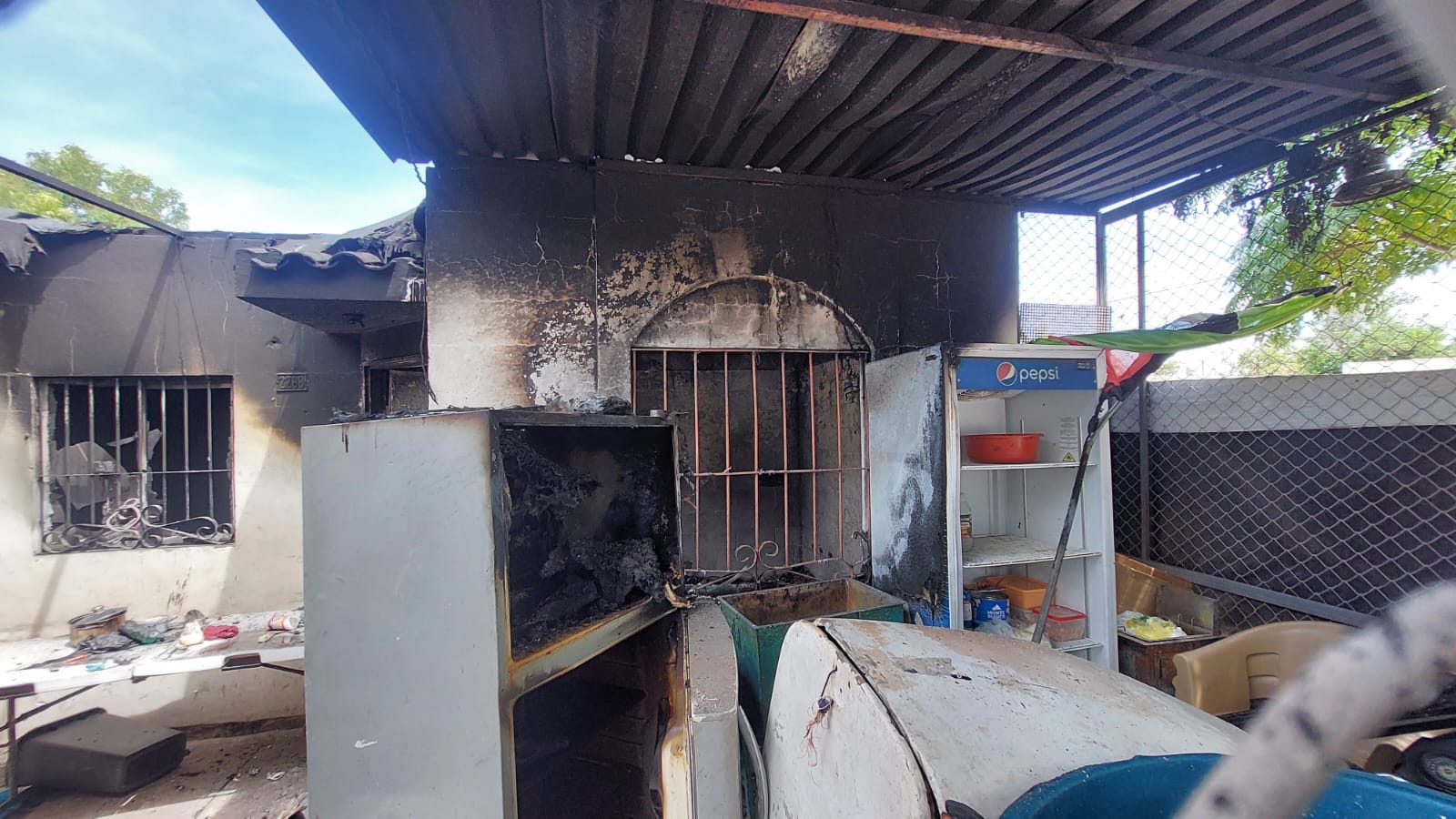 Casa incendiada
