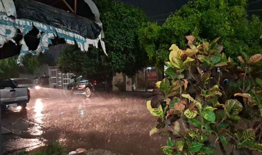 Lluvia en Guasave