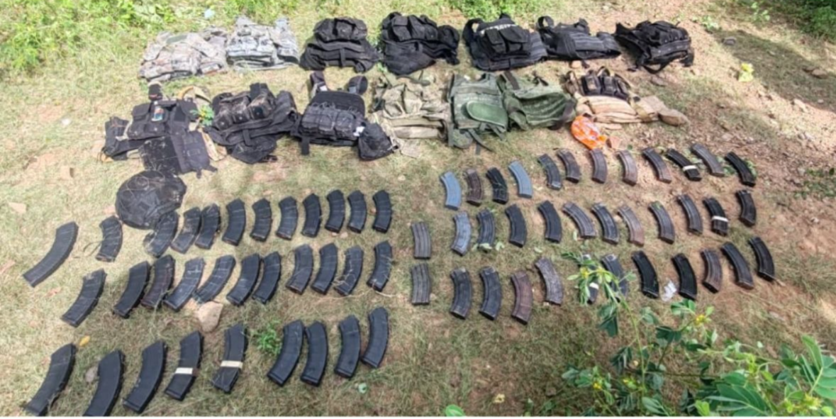 Municiones y armas aseguradas