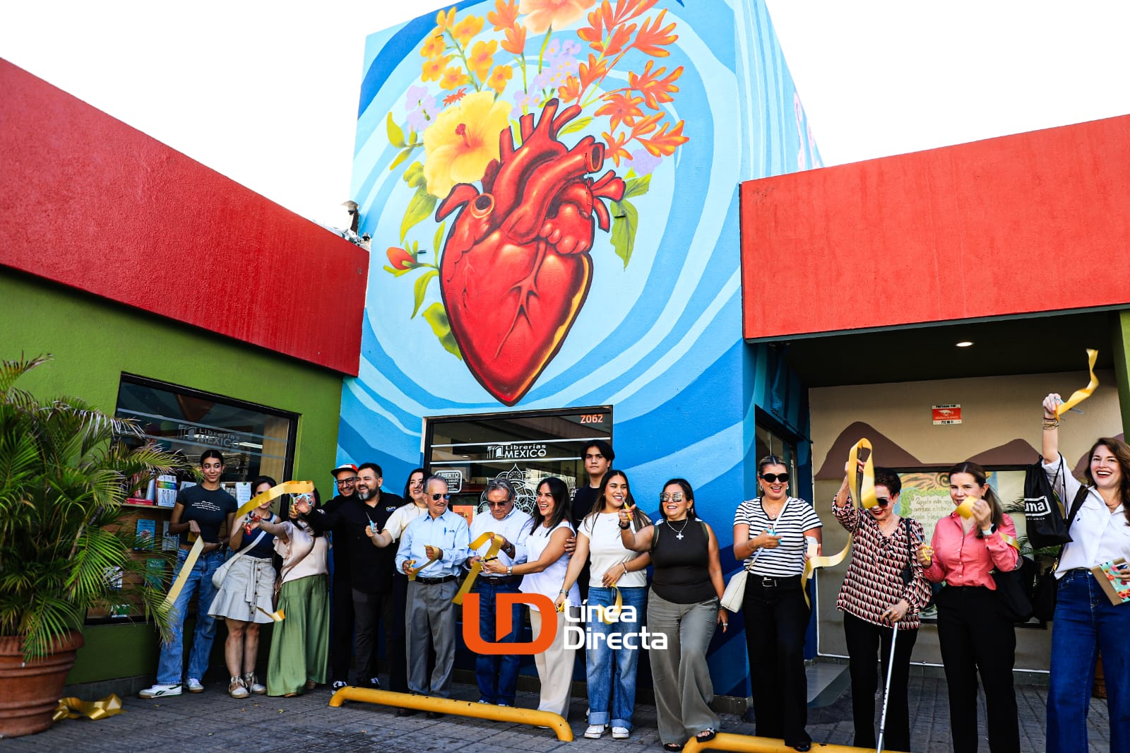 mural en Librería México, en Culiacán