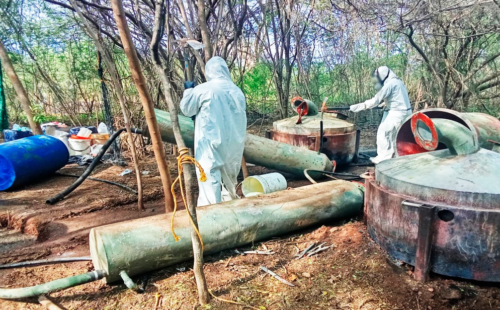 Narcolaboratorio en Culiacán