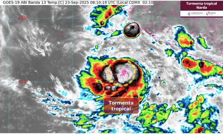 tormenta tropical Narda