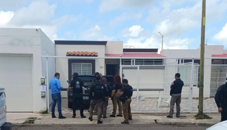 Policía de Culiacán realizan cateo en un inmueble