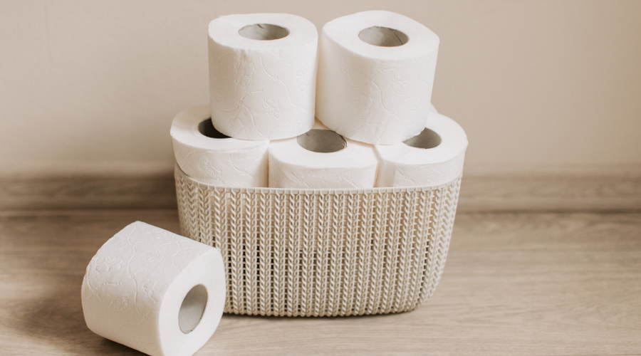 Papel higiénico.
