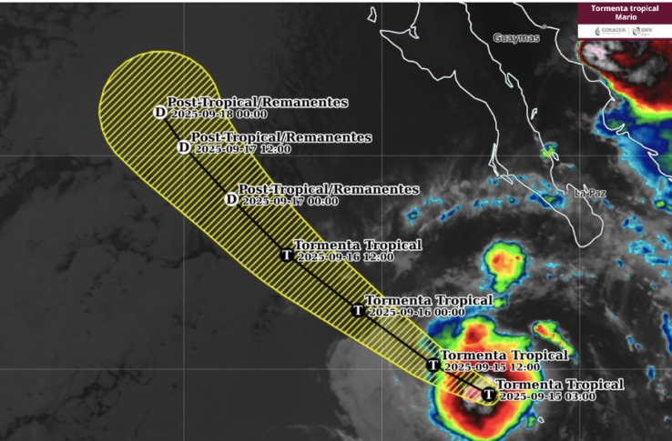 tormenta tropical Mario