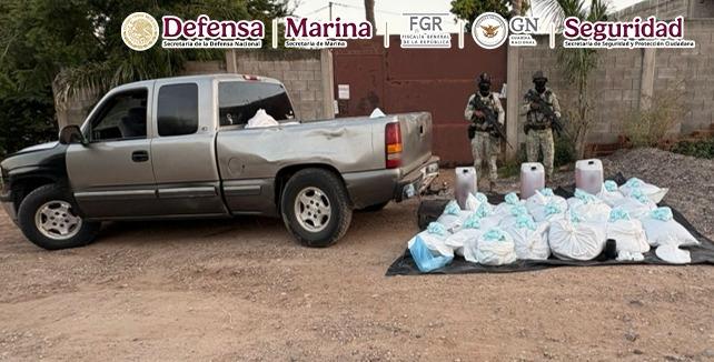 En operativos en Culiacán y Cosalá, Harfuch destaca aseguramiento de droga y laboratorio clandestino