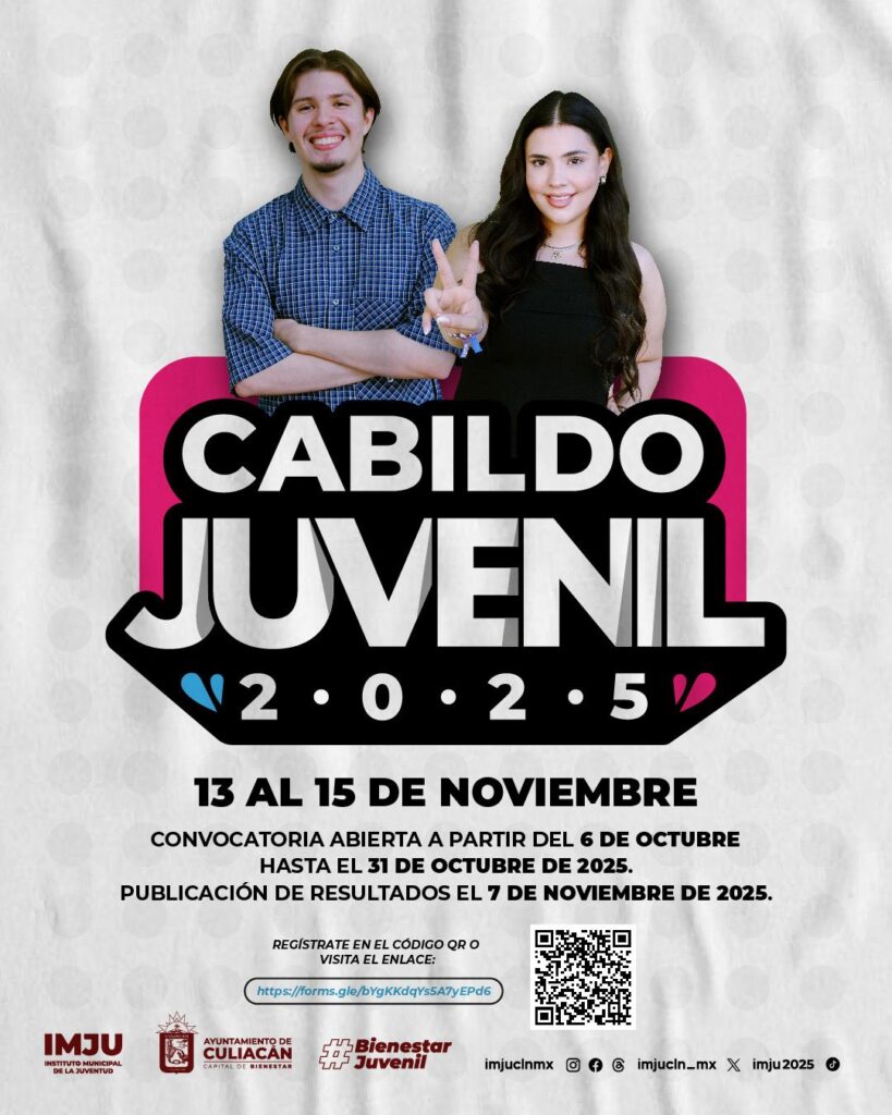 Abren convocatoria para el Cabildo Juvenil 2025 en Culiacán