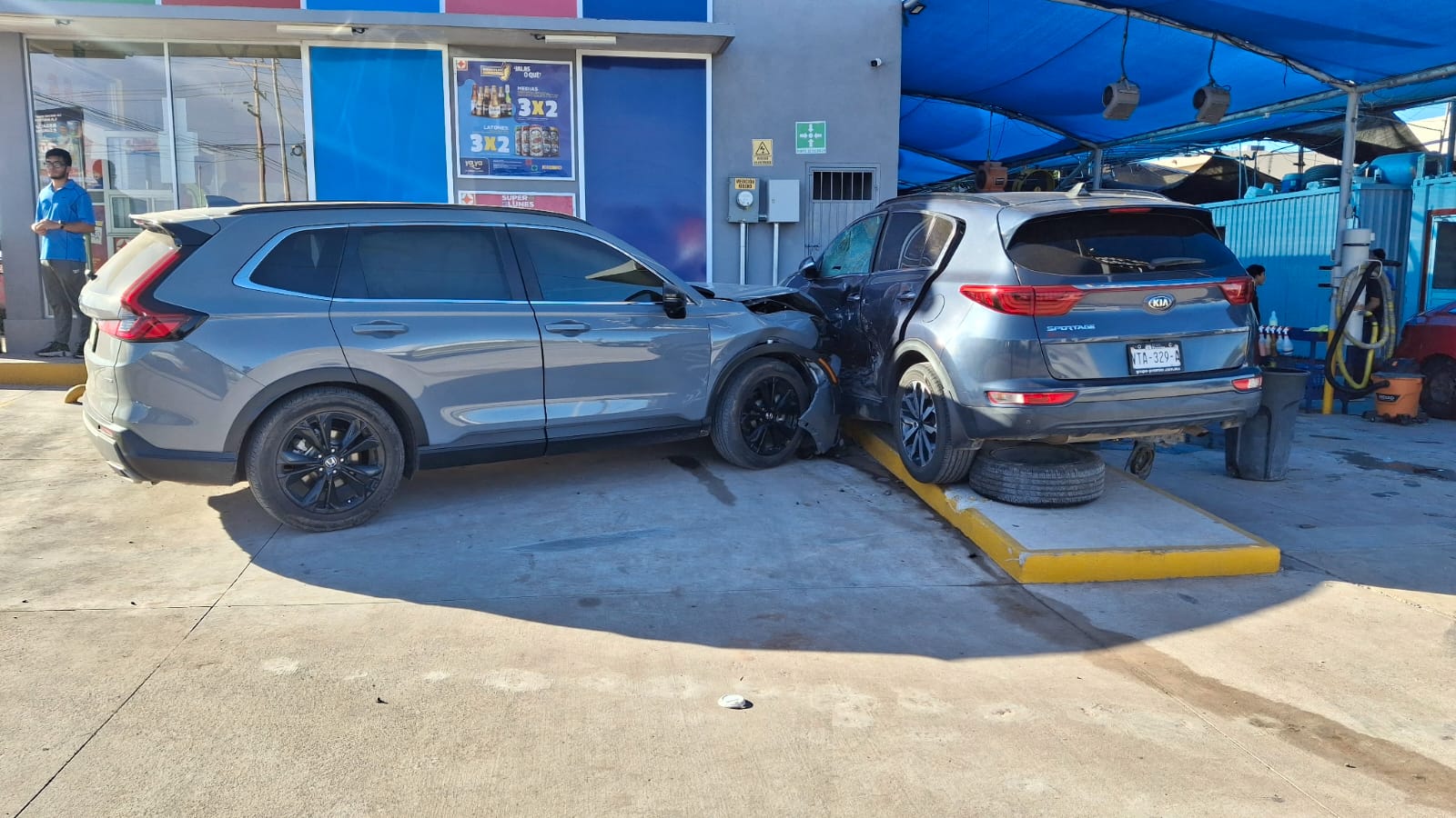 Este es el lavadero que se encontraba a un costado de la tienda de conveniencia
