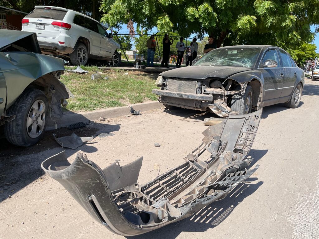 Ocurrió un aparatoso accidente automovilístico múltiple