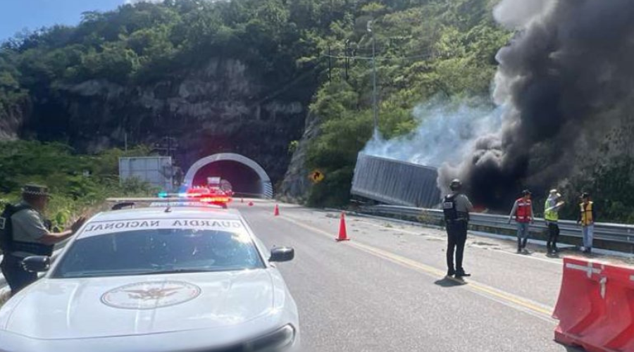 Accidente en la autopista Durango-Mazatlán