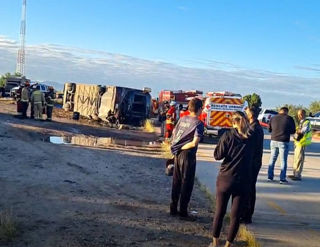 Accidente de camión 535 de Tufesa en Sonora