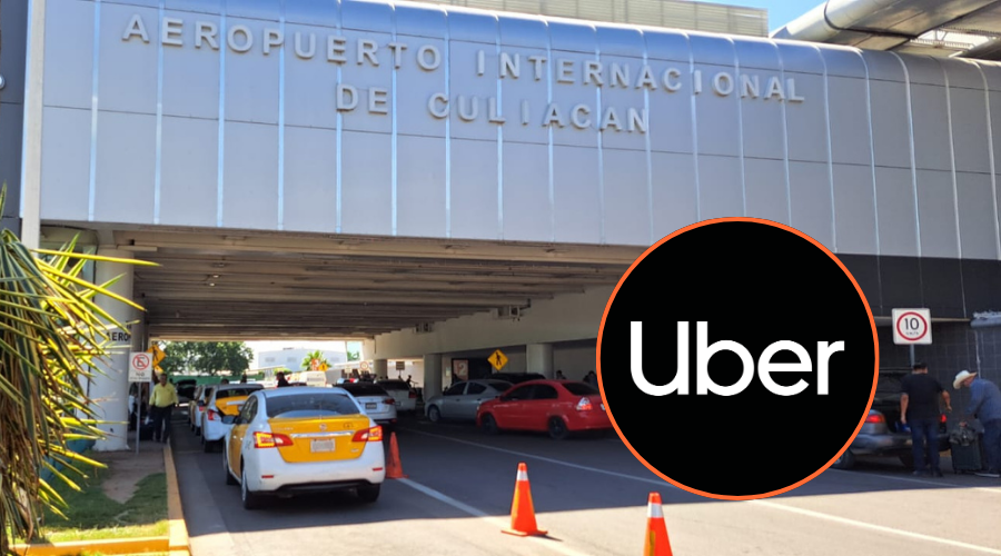 Taxis en el Aeropuerto Internacional de Culiacán.