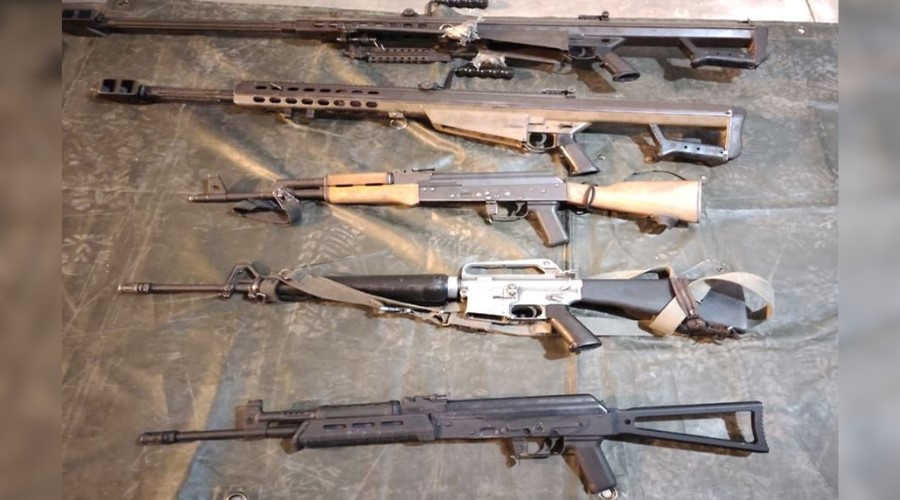 Aseguran en Badiraguato dos fusiles Barrett