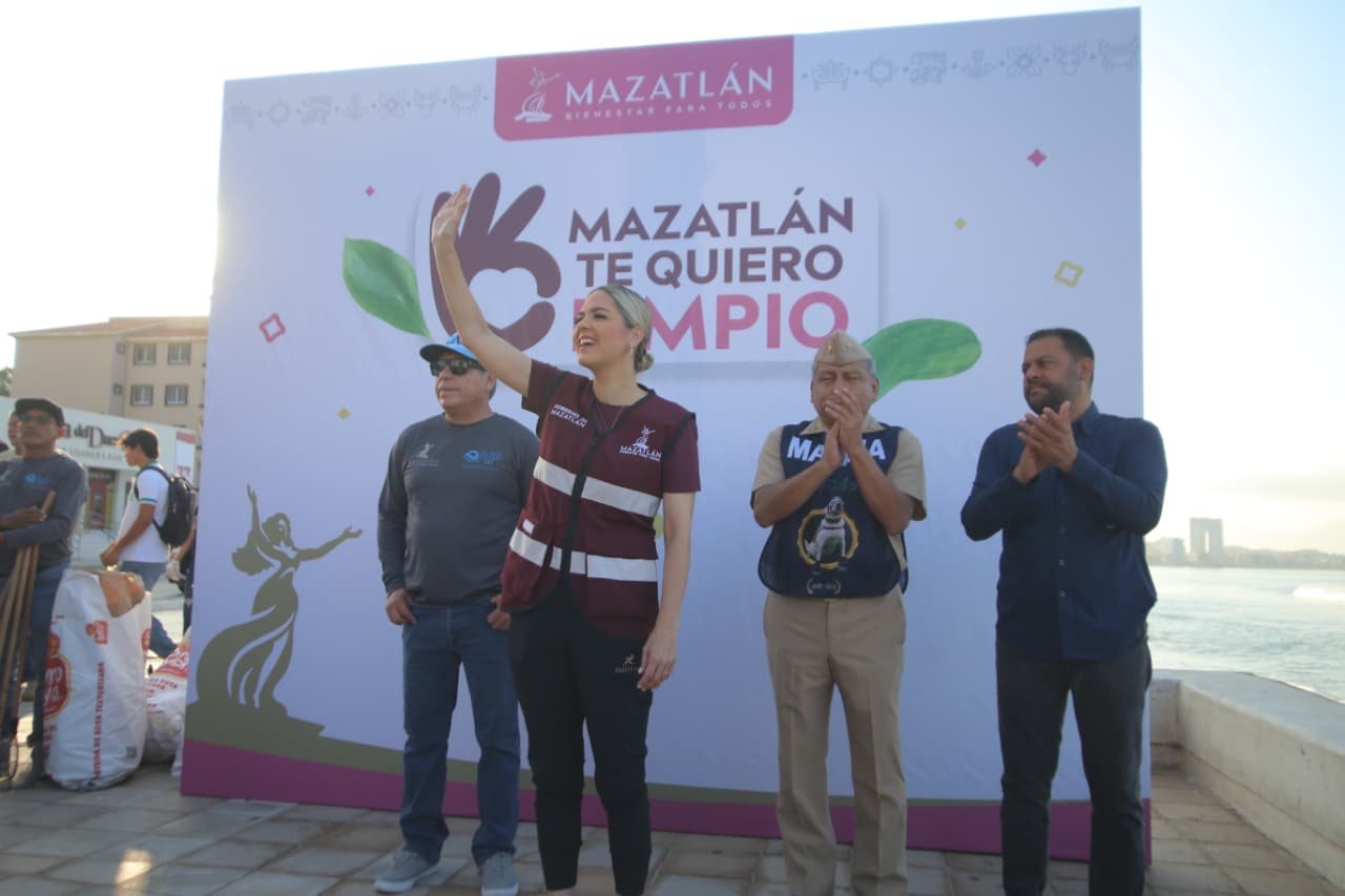Avanza recuperación de espacios públicos y concientización con el programa Mazatlán te quiero limpio