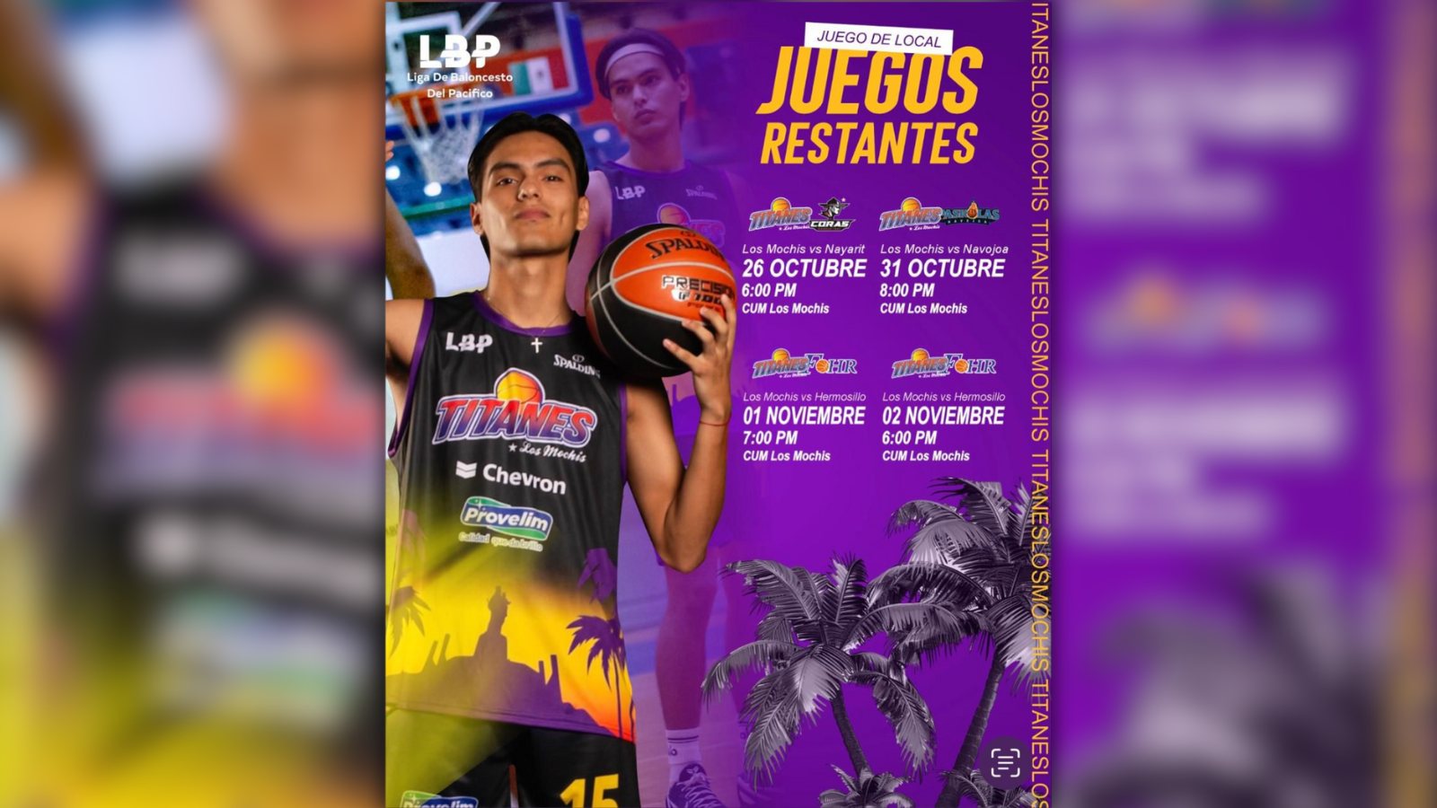 Este domingo Titanes de Los Mochis recibe a Coras en la LBP