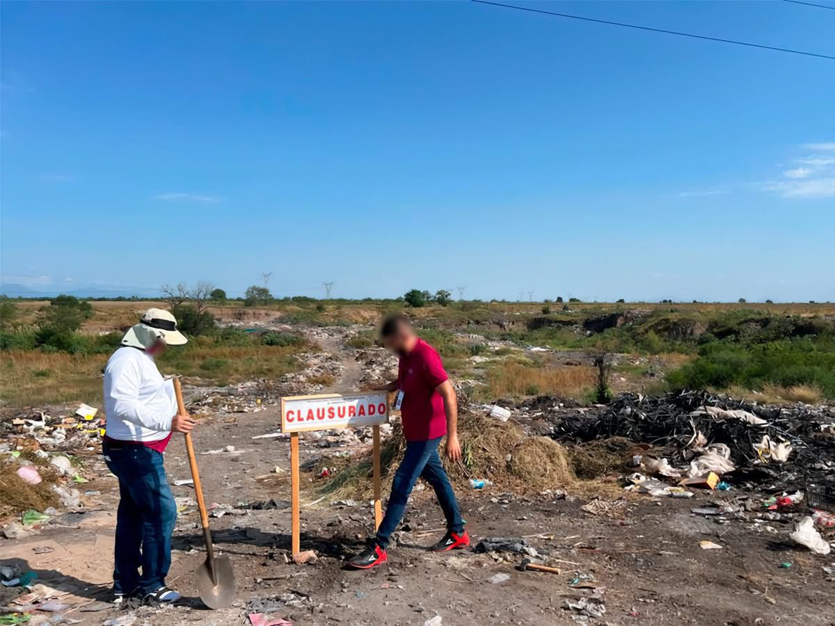 Basurón clandestino entre Guasave y Sinaloa aún está clausurado por Profepa