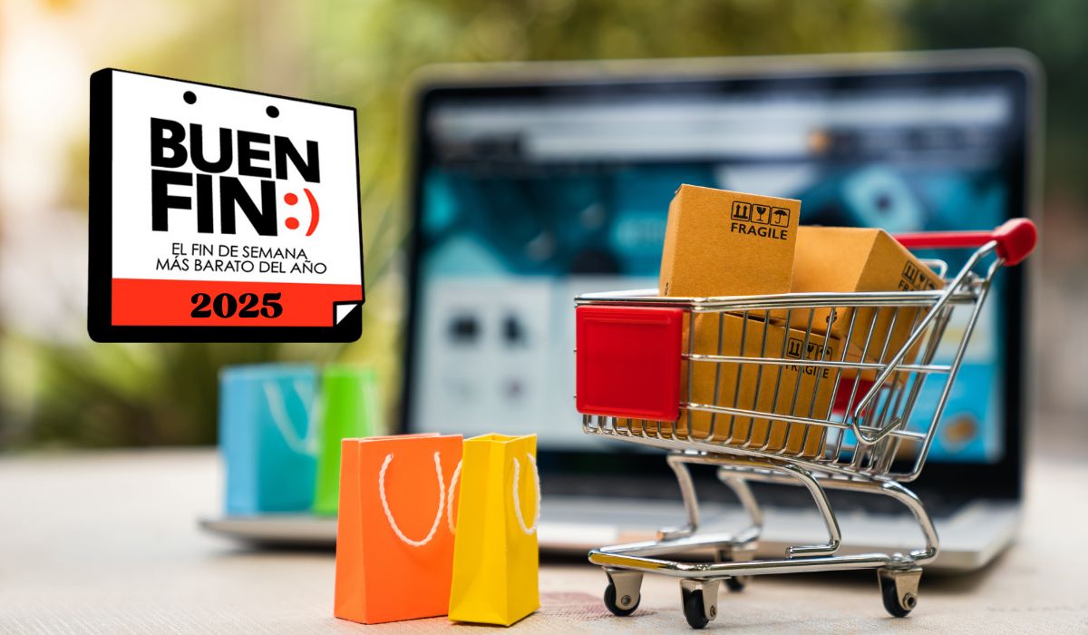 Logo del buen fin y carrito de compras