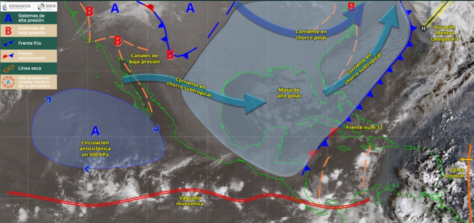 Pronóstico del clima en México