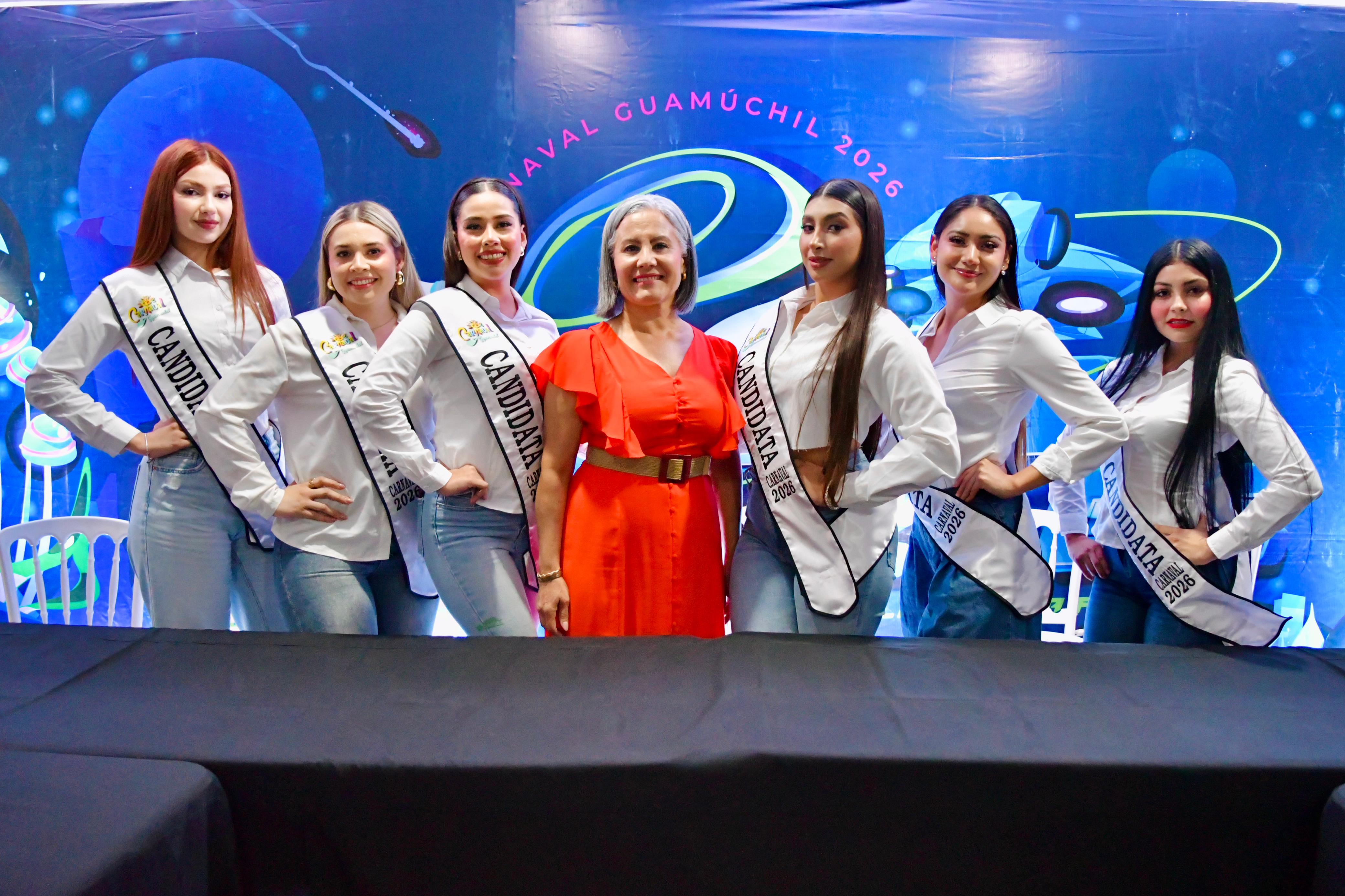 Seis jóvenes se disputan la corona del Carnaval Guamúchil 2026