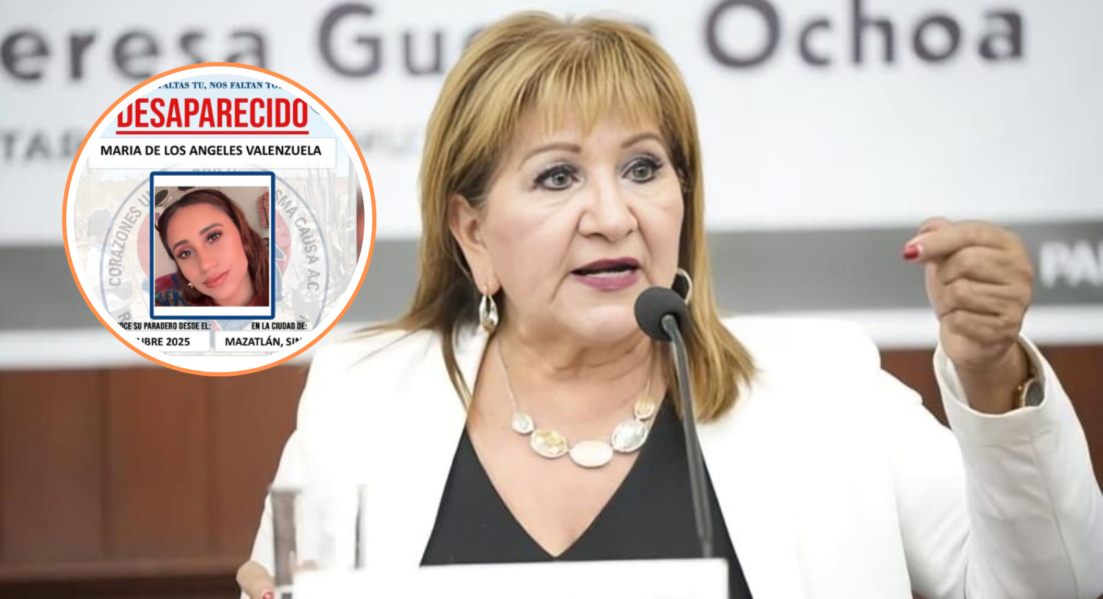 “Es una doble revictimización”: Tere Guerra por desaparición de María de los Ángeles