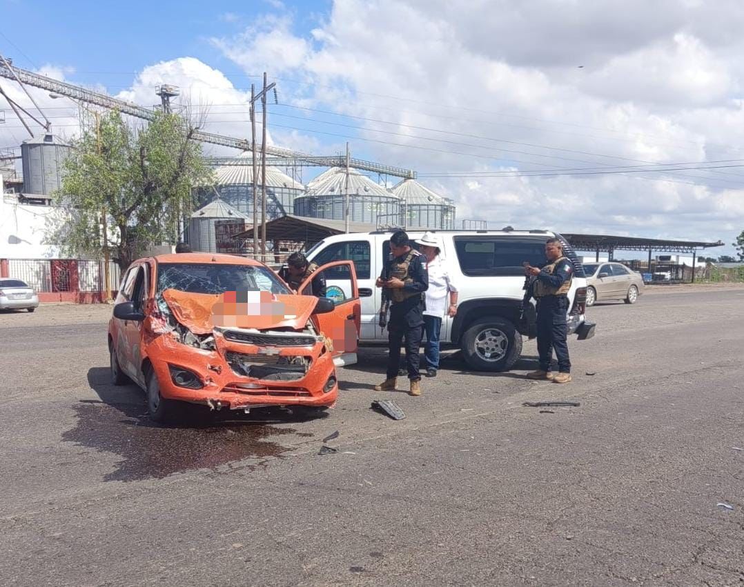 Vehículos participantes en el choque.