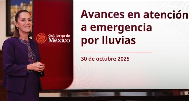 Sheinbaum revela avances en atención a emergencia por lluvias: 90 mil familias han recibido apoyos