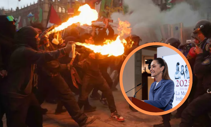 Claudia Sheinbaum habló sobre la violencia durante la marcha sobre el 2 de octubre