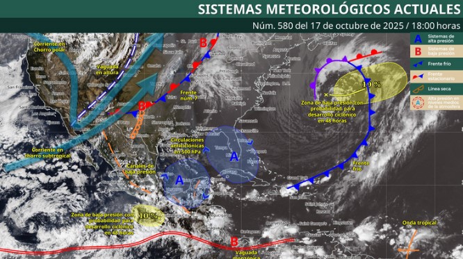 Noche y madrugada lluviosa: checa el pronóstico del clima para las próximas horas
